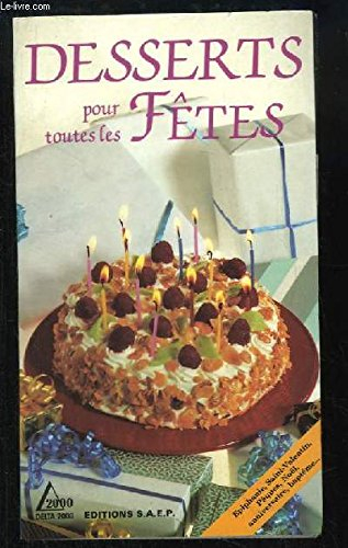 desserts pour toutes les fêtes