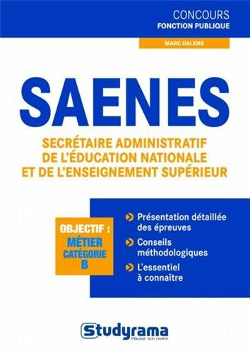 SAENES : objectif métier catégorie B