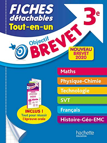 Fiches détachables tout-en-un, 3e : nouveau brevet 2019