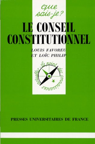 le conseil constitutionnel, 6e édition