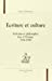 Ecriture et culture, écrivains et philosophes face à l'Europe, 1918-1950
