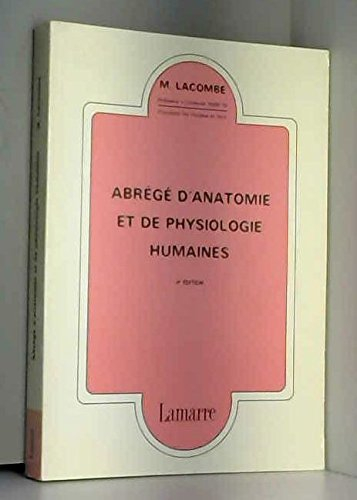 abrégé d'anatomie et de physiologie humaines