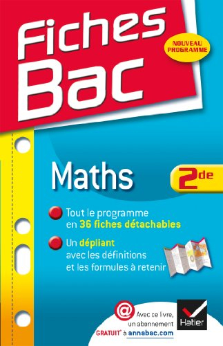 Maths 2de : nouveau programme