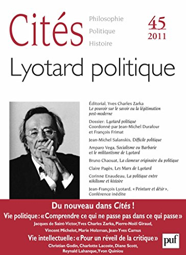 Cités, n° 45. Lyotard politique