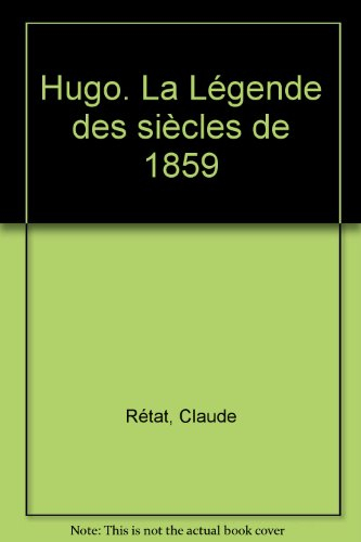 Hugo, La légende des siècles de 1859