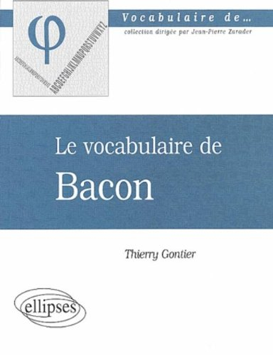 Le vocabulaire de Bacon