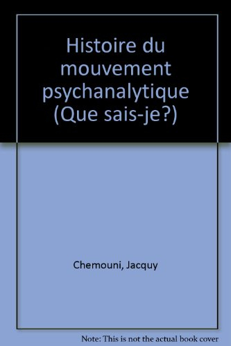 Histoire du mouvement psychanalytique