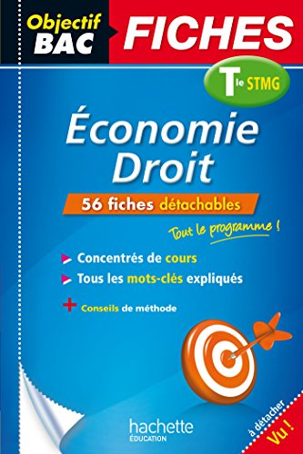 Economie, droit : terminale STMG : 56 fiches détachables