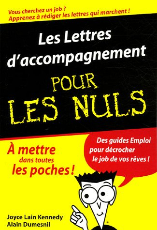 Les lettres d'accompagnement pour les nuls