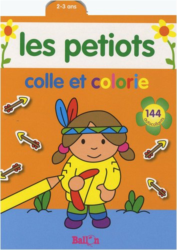 Les petiots : colle et colorie, 2-3 ans : orange