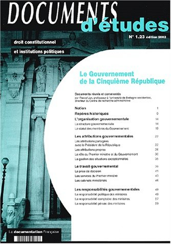 Le gouvernement de la cinquième République