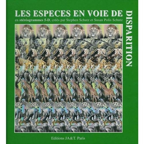 les espèces en voie de disparition en stéréogrammes 5-d