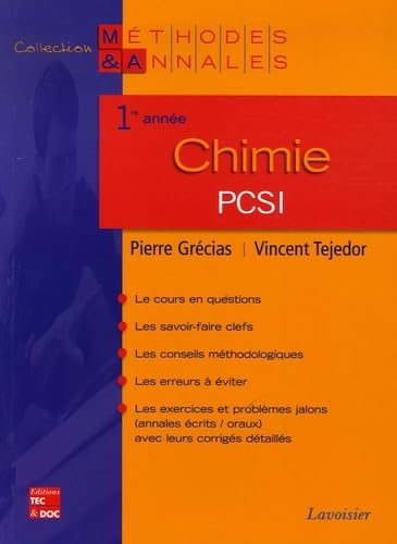 Chimie, 1re année PCSI