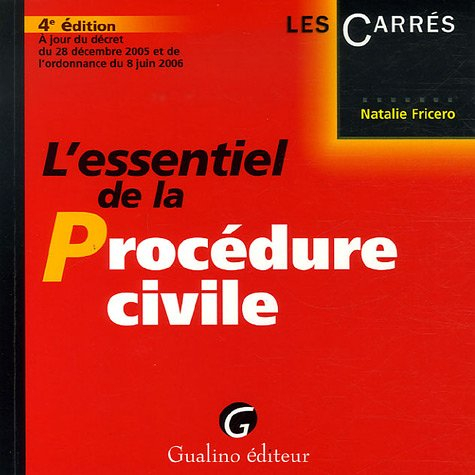 l'essentiel de la procédure civile