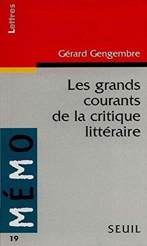 Les grands courants de la critique littéraire