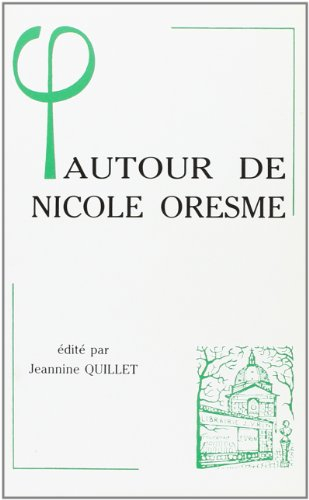 Autour de Nicole Oresme