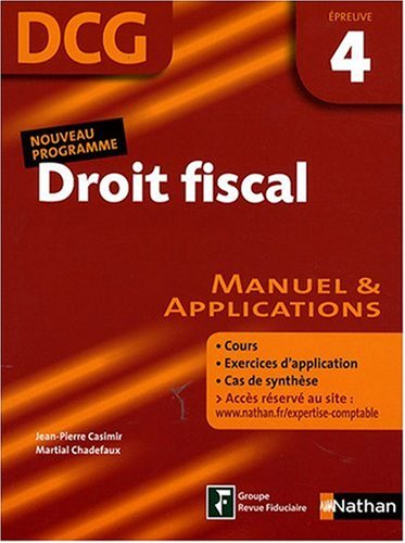 Droit fiscal, DCG, épreuve 4