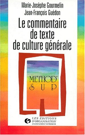 le commentaire de texte de culture générale