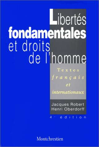 libertés fondamentales et droits de l'homme, 4e édition