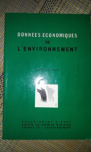 Données économiques de l'environnement : édition 1988