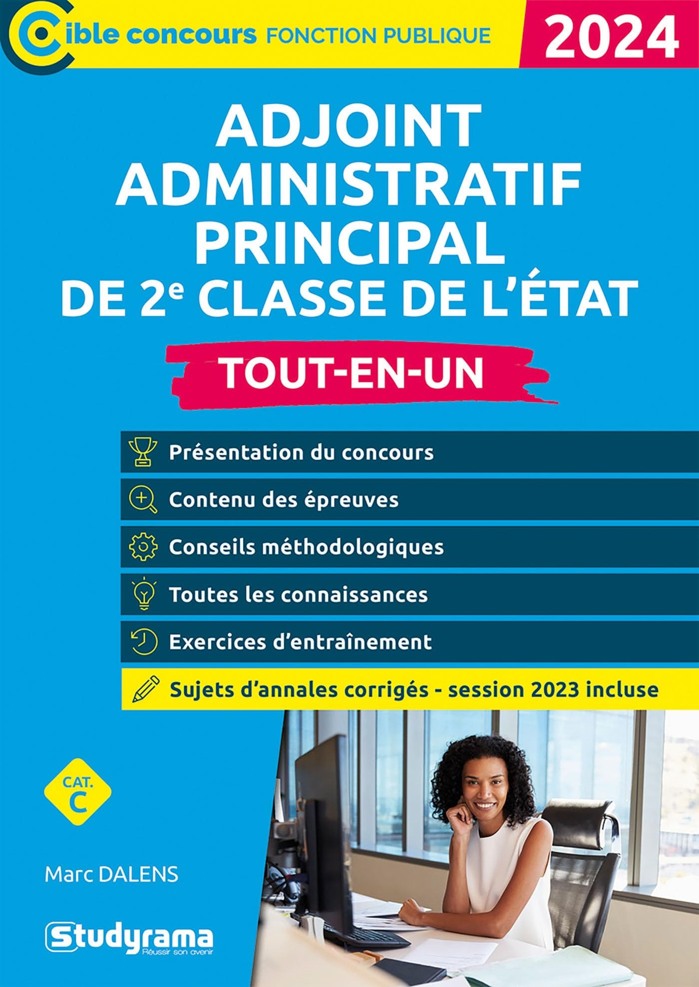 Adjoint administratif principal de 2e classe de l'Etat, cat. C : tout-en-un : 2023