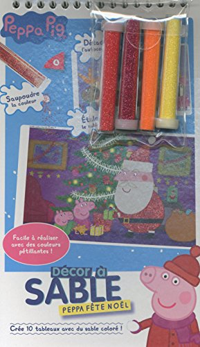 Peppa fête Noël : crée 10 tableaux avec du sable coloré !