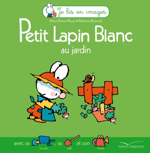Petit Lapin blanc au jardin