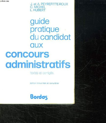 guide pratique du candidat aux concours administratifs