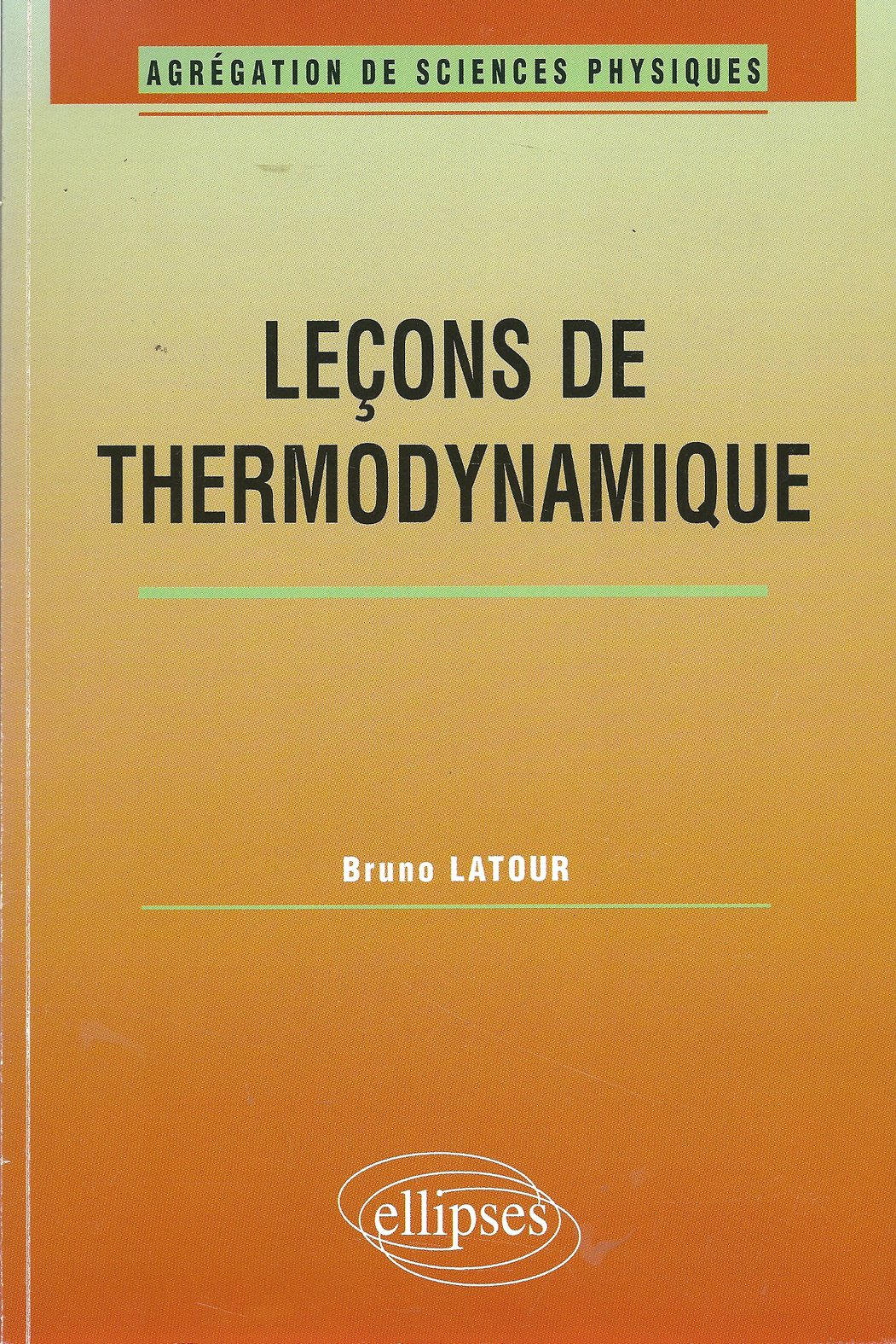 Leçons de thermodynamique