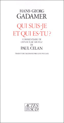 Qui suis-je et qui es-tu ? : commentaire de Cristaux de souffle de Paul Celan