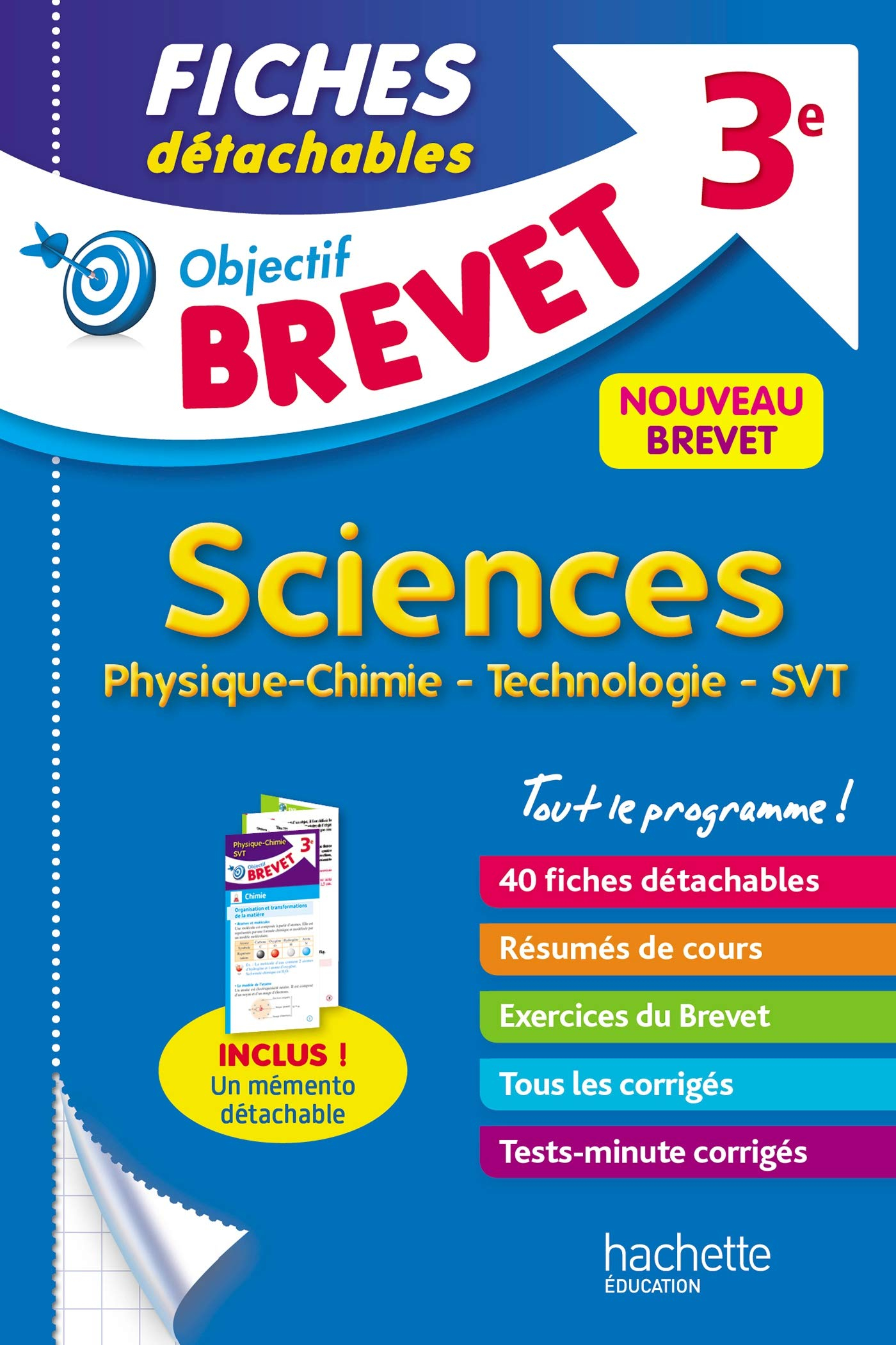 Sciences 3e : physique chimie, technologie, SVT : nouveau brevet