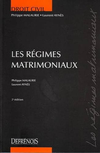 Les régimes matrimoniaux