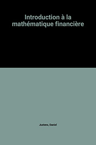 Introduction à la mathématique financière