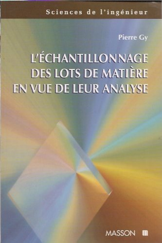 L'échantillonnage des lots de matière en vue de leur analyse