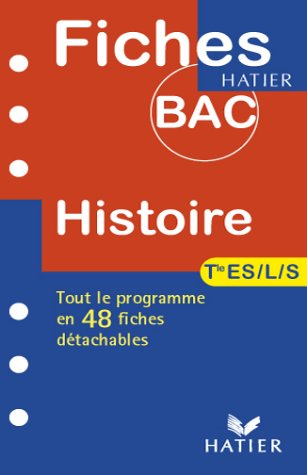 fiches bac histoire, terminales es, l et s