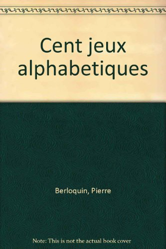 100 jeux alphabétiques