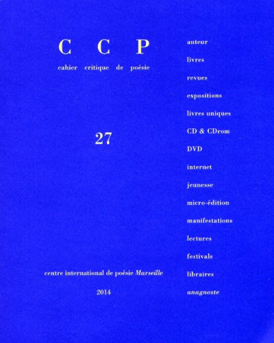 cahier critique de poésie: dossier danielle mémoire