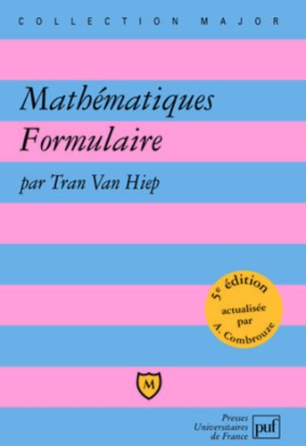 Mathématiques, formulaire
