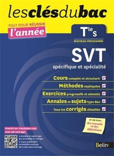 SVT terminale S, spécifique et spécialité : nouveau programme