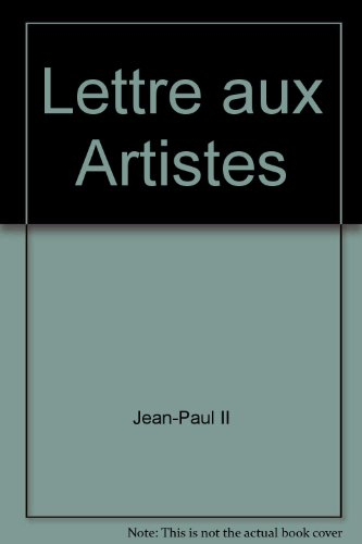 Lettre aux artistes