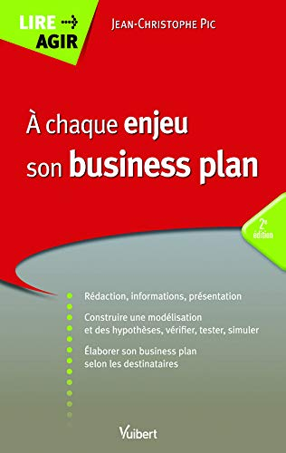 A chaque enjeu, son business plan : rédaction, informations, présentation...