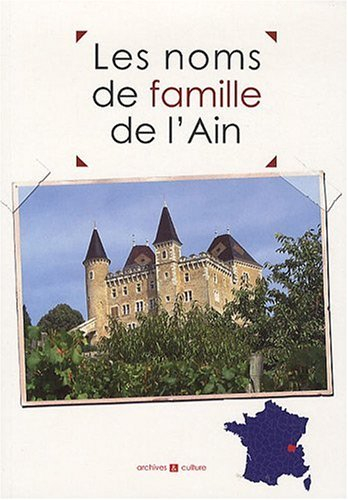 Les noms de famille de l'Ain