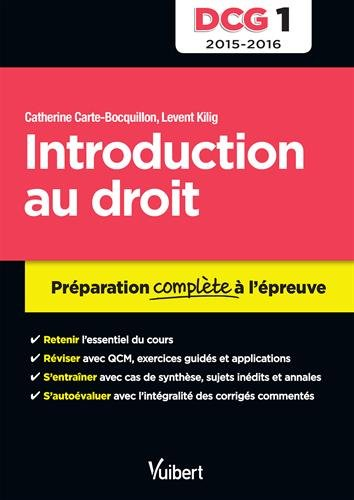 Introduction au droit, DCG 1 : préparation complète à l'épreuve, 2015-2016