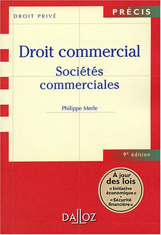 Droit commercial : sociétés commerciales