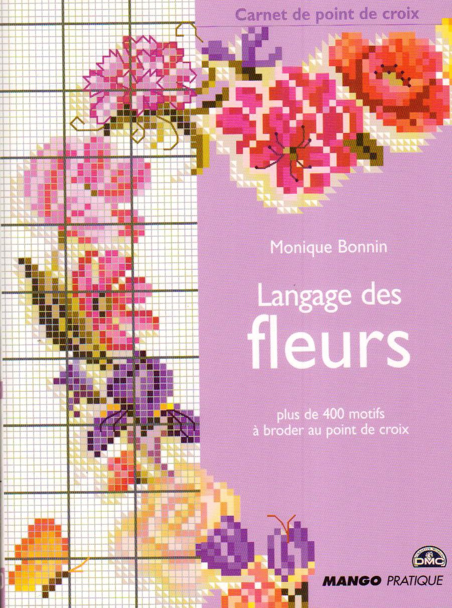 Langage des fleurs : plus de 400 motifs à broder au point de croix