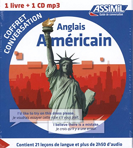 Coffret conversation anglais américain : 1 livre + 1 CD MP3