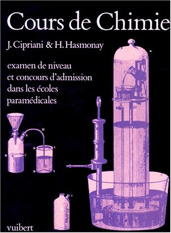 Cours de chimie : examen de niveau et concours d'admission dans les écoles paramédicales