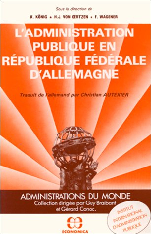 L'Administration publique en République fédérale d'Allemagne