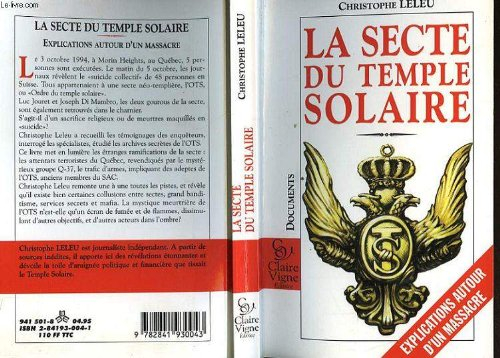 La secte du temple solaire : explications autour d'un massacre