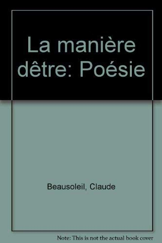 La manière d'être